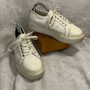 Superga platform lace up sneakers